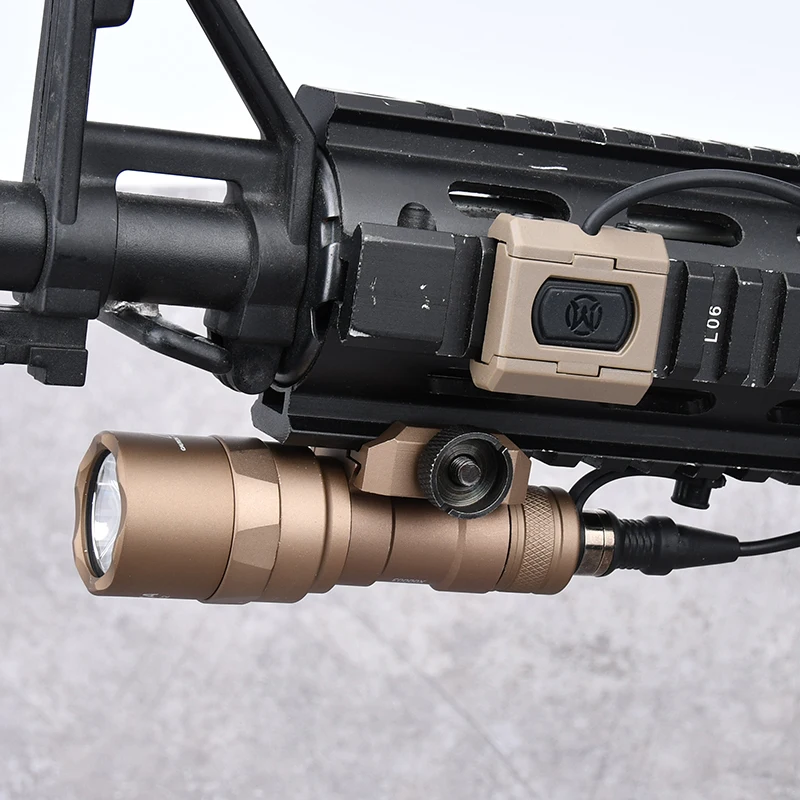 WADSN M300/M600 – Linterna táctica LED para rifle de caza - imagen 2