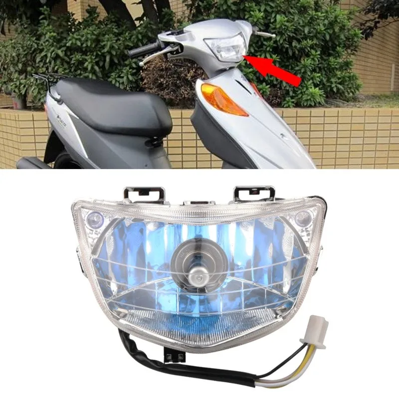 LED Front Headlight Assembly For ADDRESS V125g Modification Motorcycle- Modified Parts Included