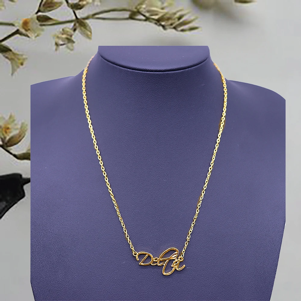 Social Women Group DST Greek Letters Soror Delta Dear Necklaces Jewelry For Women