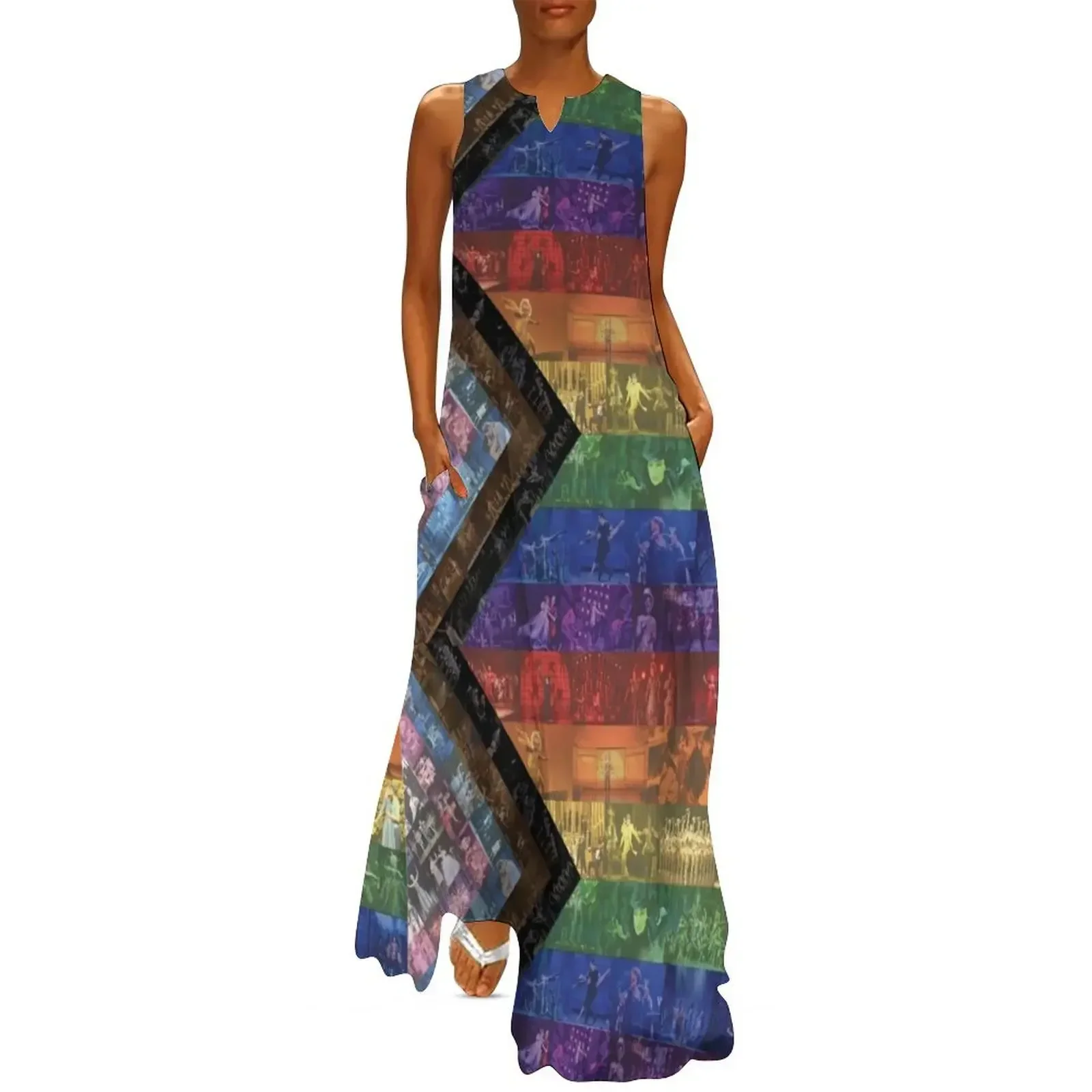 

Inclusive Rainbow Broadway Flag Long Dress fairy dress dress summer long women summer