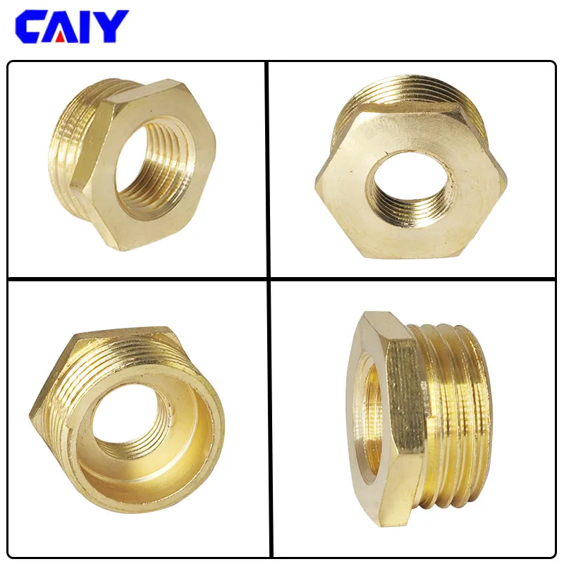 Brass Hex Bushing Reducer Pipe Fitting 1/8\