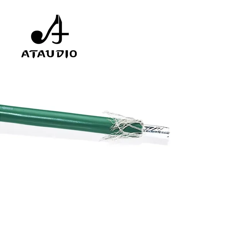 ATAUDIO 2328 Cavo sfuso audio RCA HiFi placcato argento e rame Cavo sfuso ad alte prestazioni per fai da te