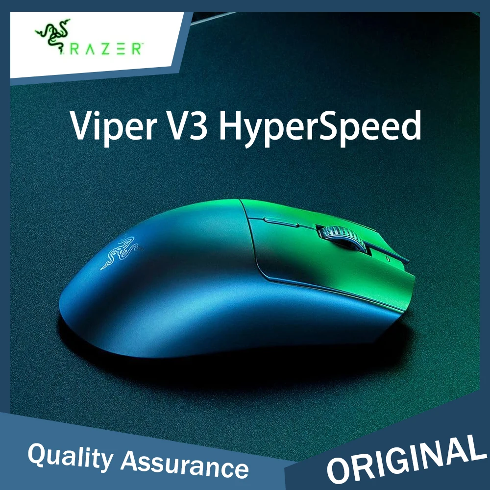 Razer Viper V3 HyperSpeed Wireless Esports Gaming Mouse 30K DPI Optical Sensor Gen-2 Mechanical Switches 8 Programmable Controls