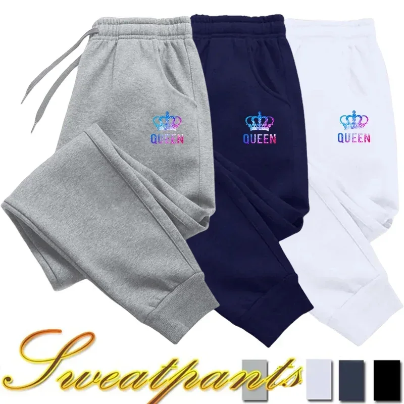 

Colored Queen Womens Sweatpants Casual Printing Jogging Fitness Sport Trousers Street Versatile High Quality Simplicity Pants