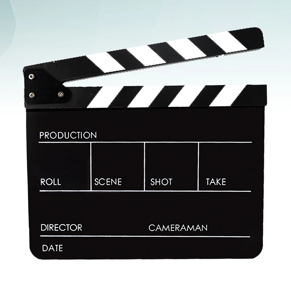 Acrylic Field Recorder Clapper Board Film Movie Clapboard Black Directors