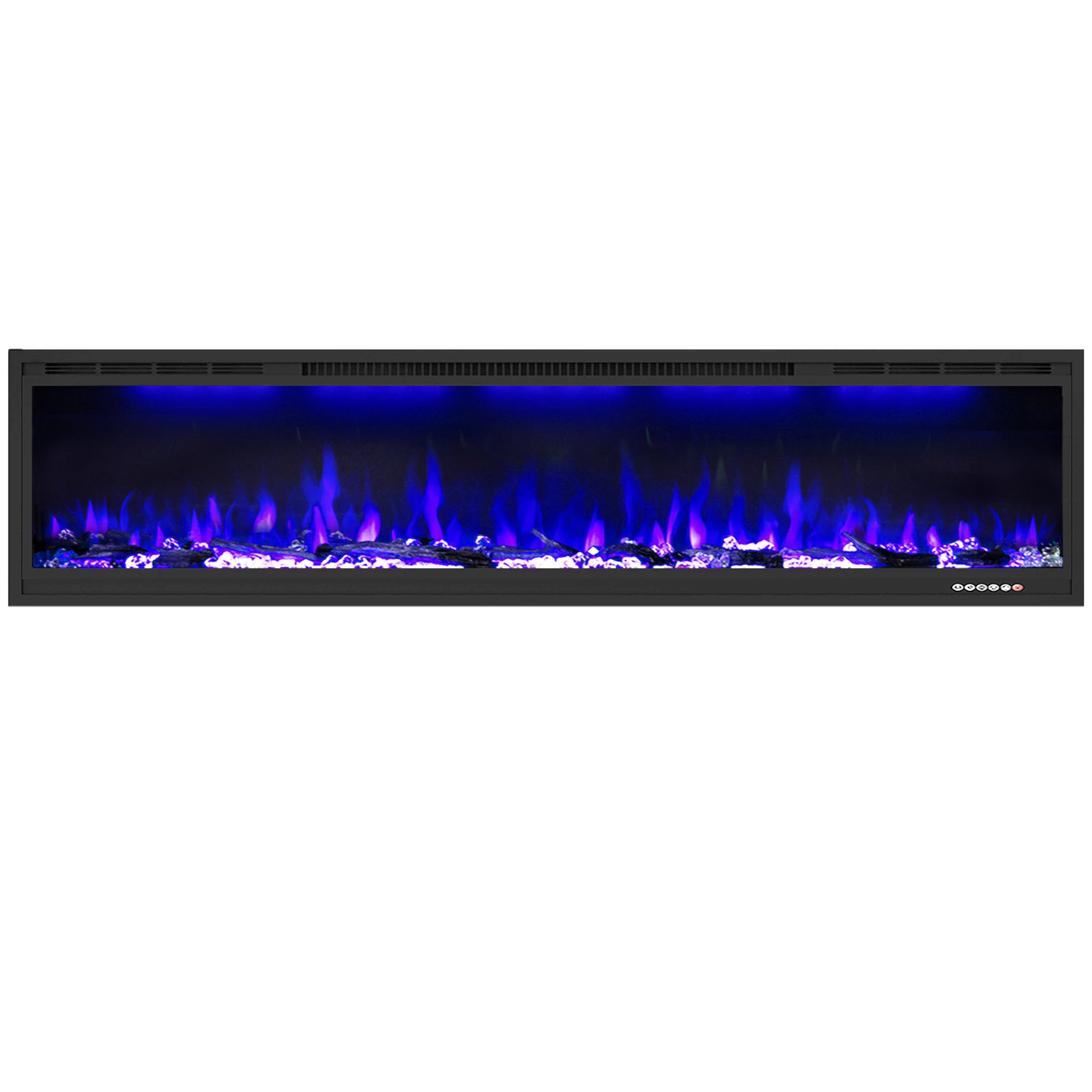 

Электрический камин Luxstar Media Steel, 42 дюйма, современный, роскошный, настенный, встраиваемый, для дома и отелей