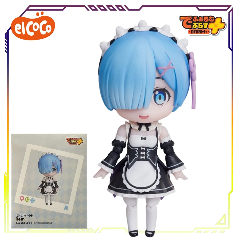 Elcoco original dform + re: life um mundo diferente da zero série lamb \ rem anime figura de ação modelo brinquedos presentes para meninos