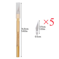 1 Set Carving Metal Scalpel Knife Tools Kit Wood Paper Cutter Craft Pen Engraving Cutting Supplies DIY Stationery Utility Knife