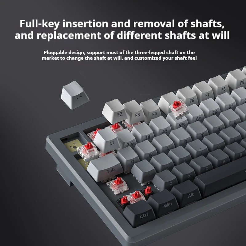 K99 Side Engraved Gradient Pbt Mechanical Keyboard With Hot Swappable Tea Axis And Customized Gaming And Esports Wired Keyboard