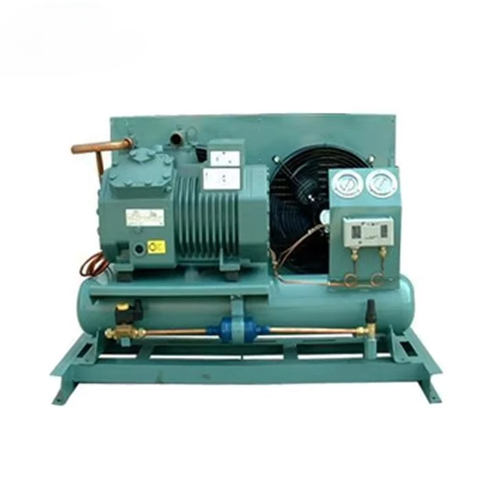 Air-cooled compressor condensing unit for cooling system refrigeration