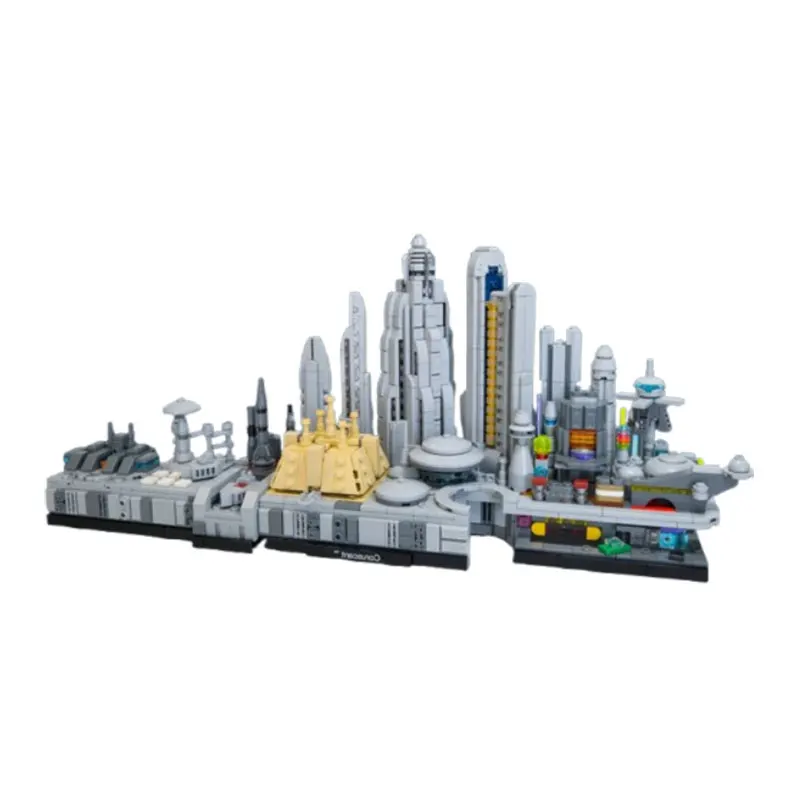 

Spot MOC-1724pcs Modern Architecture DIY Small Particle Assembly Building Blocks Puzzle Toy Model Gift Set Ornament