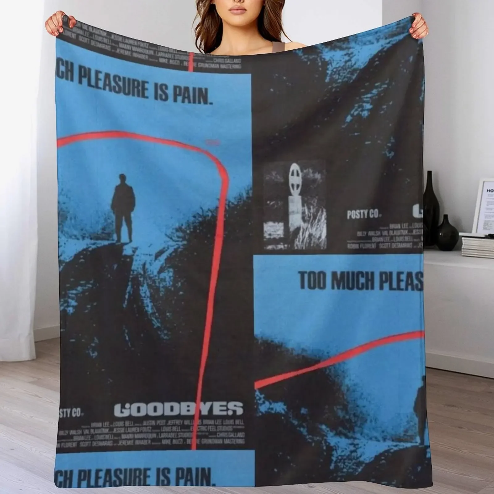 posty - GOODBYES album cover Throw Blanket Giant Sofa Bed linens Blankets