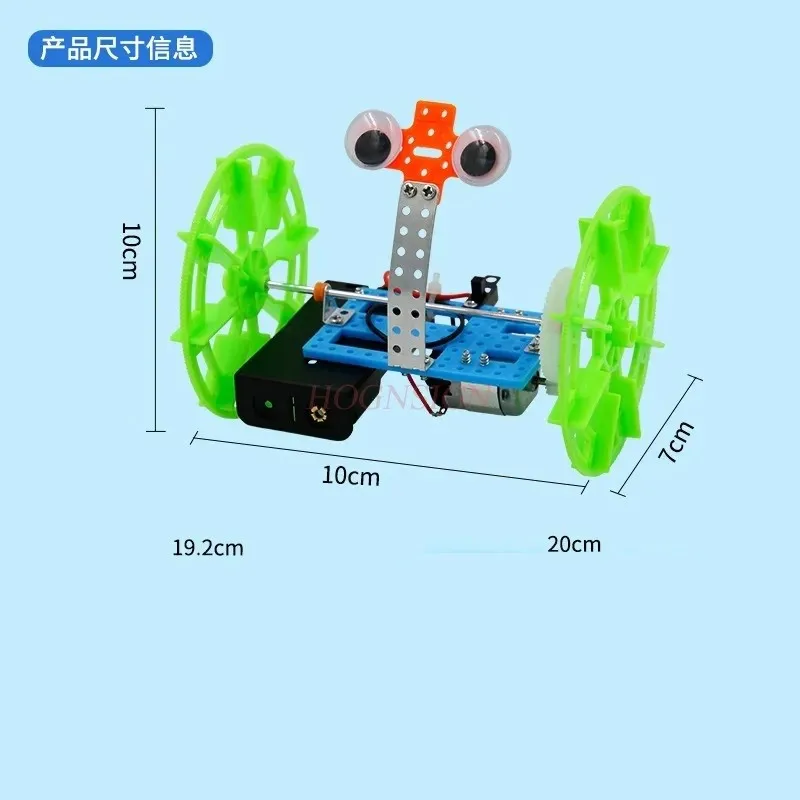 DIY Tweewielig Balansvoertuig Robot Wetenschapsexperiment Focus Leuke Natuurkunde Handwerktechnologie voor kinderen