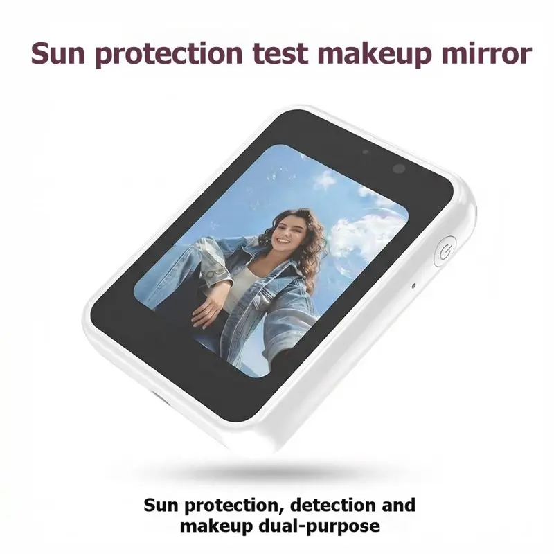 ABVI-For Makeup Touch-Ups And Sunscreen Detection Smart UV For Makeup Mirror, Portable, Rechargeable