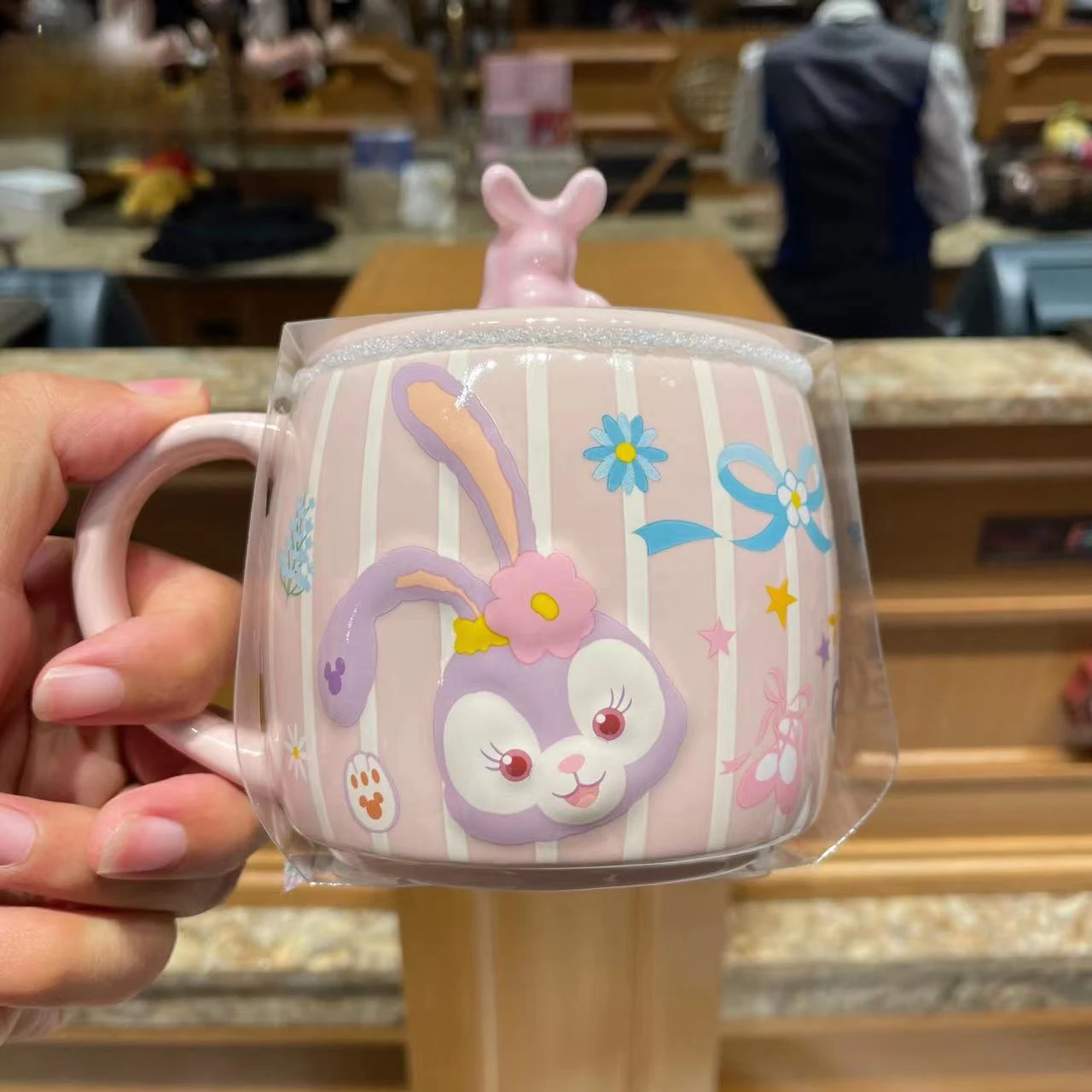 Shanghai Disneyland Disney cartoon LinaBellMinnie Mouse Ceramic Cup Drinking Cup