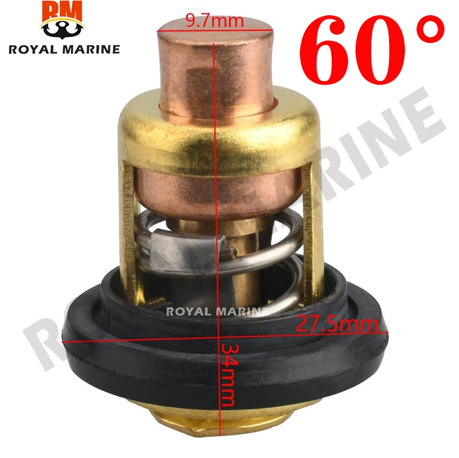 

3R3-01030-0 3R3010300 3R3010300M 3NV-01030-0 3NV010300 3NV010300M Thermostat & 346-01032-0 346010320 346010320M Gaske 60°
