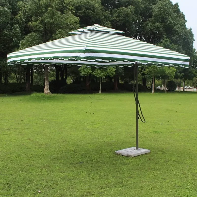 Outdoor Cantilever Parasol 2.2x2.2m PU Polyester Fabric HFW Pipe Thickened Umbrella Bone for Hotels Parks and Garden Patio