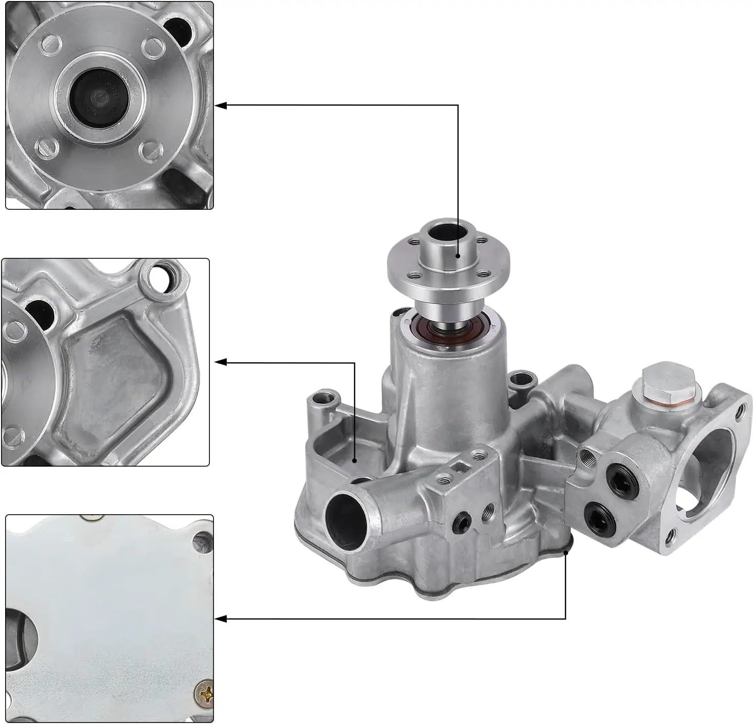 AULINK 13-509 Diesel Water Pump For Yanmar 482/486 & Thermo King TK486 TK486E SL100 SL200 Engines 1.5-Year Warranty