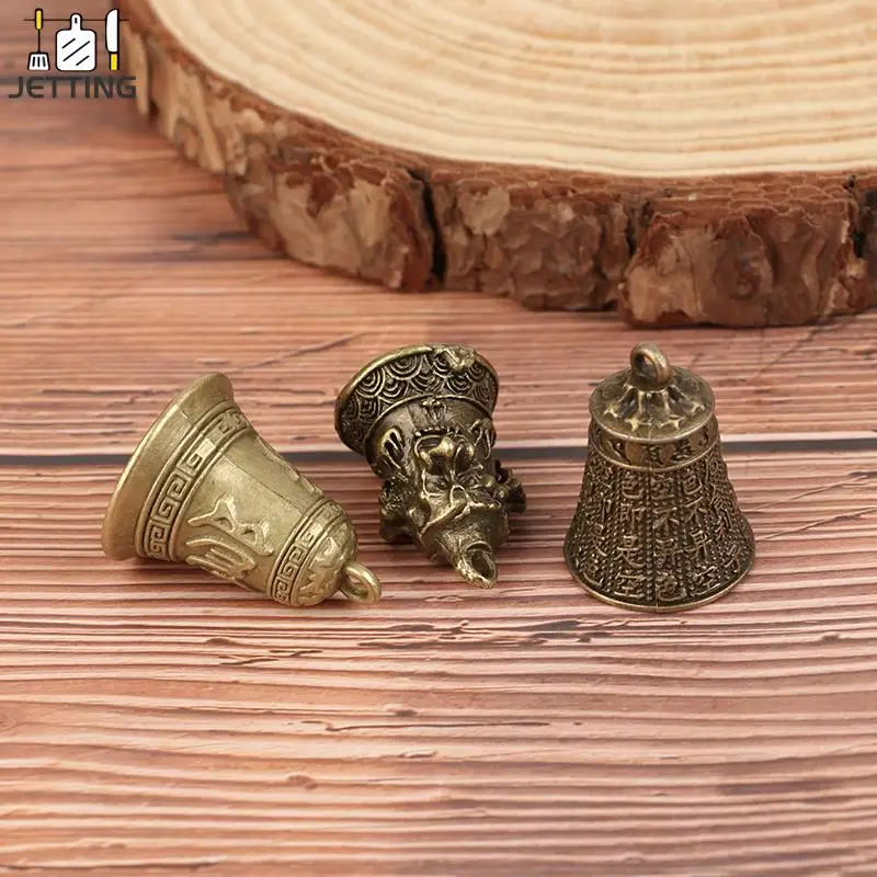 سبيكة الرجعية ثلاثة جرس الأسد ، قلادة سيارة الرياح الرنين ، جرس العتيقة ، نحت صغير ، جرس قوانيين ، جرس شوي فنغ