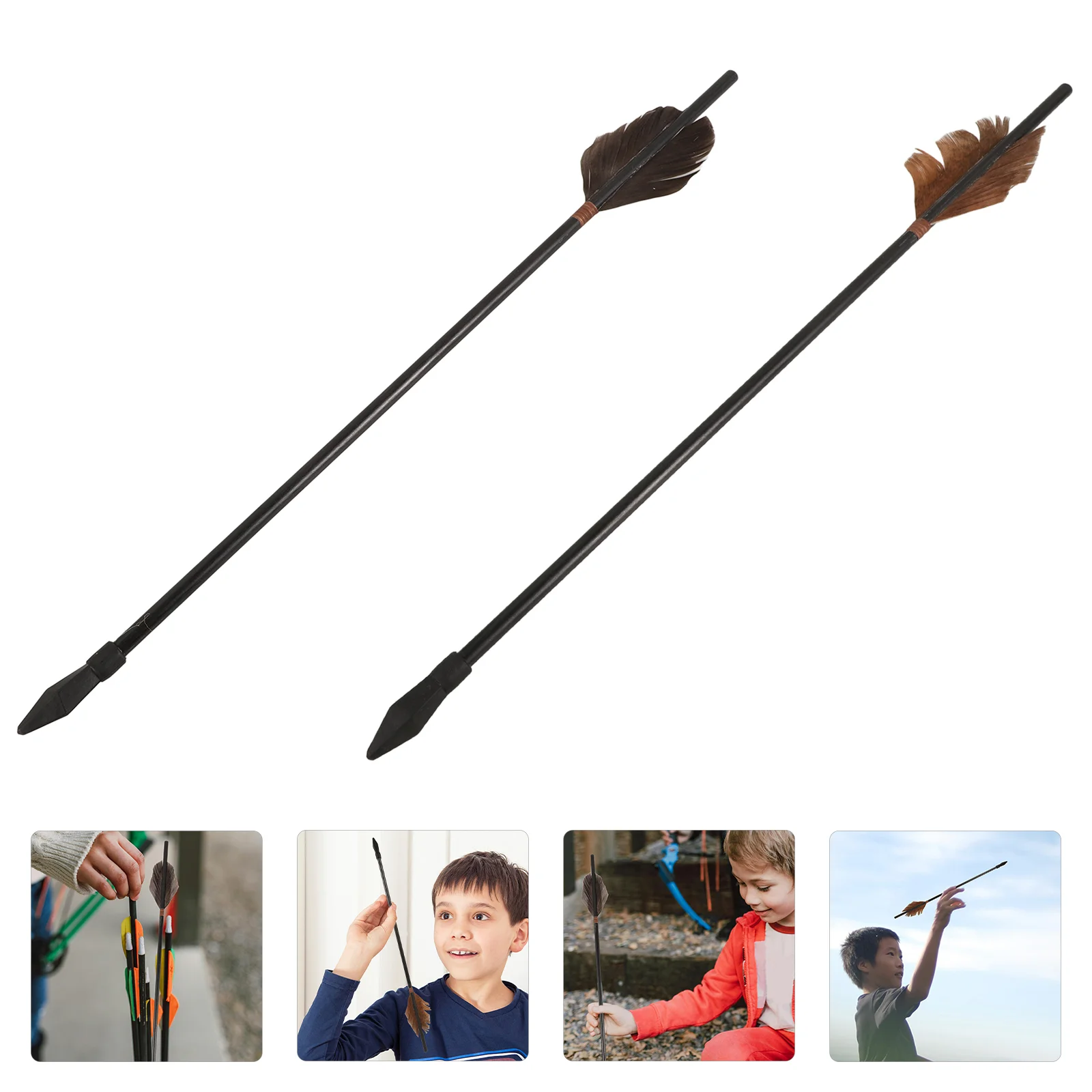 

2 Pcs Throwing Wooden Arrows into The Pot Toss Toy Tossing Game Outdoor Playset Kit for Archery Halloween