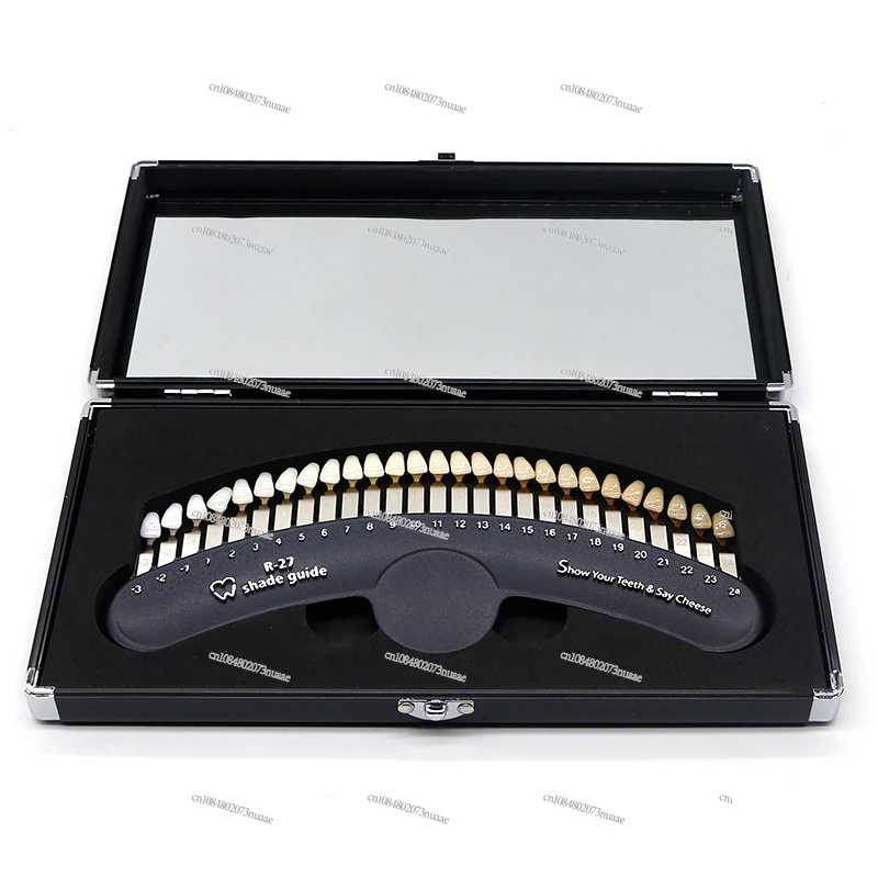 

Dental Teeth Cold Light Whitening Palette Card 27 Color Oral Teeth Color Palette Cosmetic Teeth Comparison
