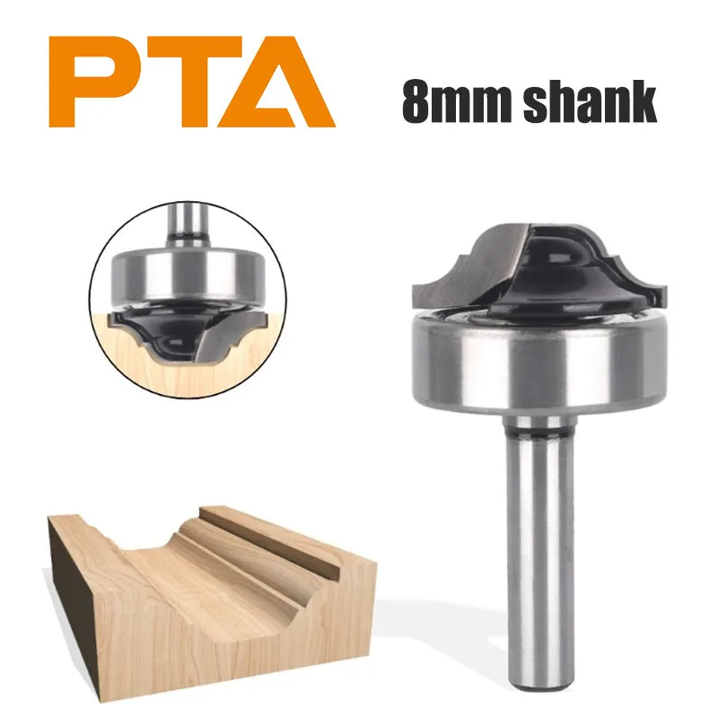 

1PC 8mm Shank Flush Trim Router Bit - Double-Edged for Cabinets/Ceilings/Molding - Woodworking‌