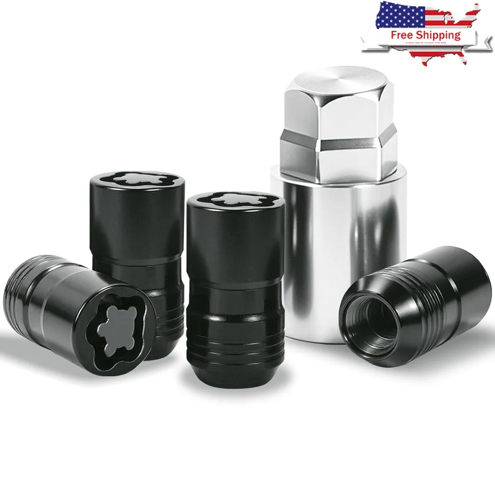 

M14x1.5 Wheel Locks Lug Nuts Cone Seat Compatible with Chevrolet Silverado Ford F150 Toyota Tundra GMC Ram Cadillac Acura MDX