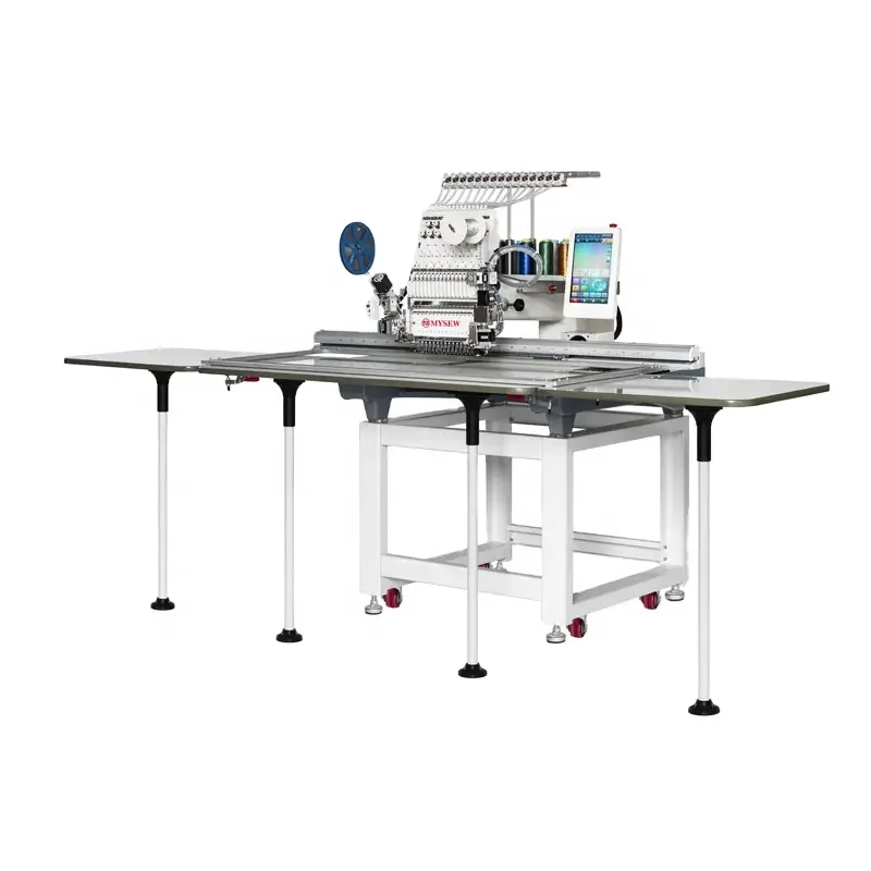 Industrial Single Head Embroidery Machine Computerized Equipment for Clothing Fabric Logo Pattern Production