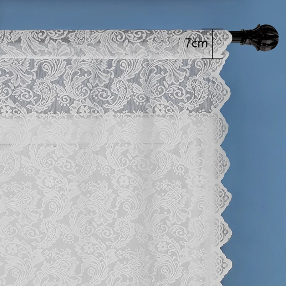 

Цельные классические кружевные шторы с хвостом Феникса, три цвета вязаных оконных экранов, подходят для наружного украшения