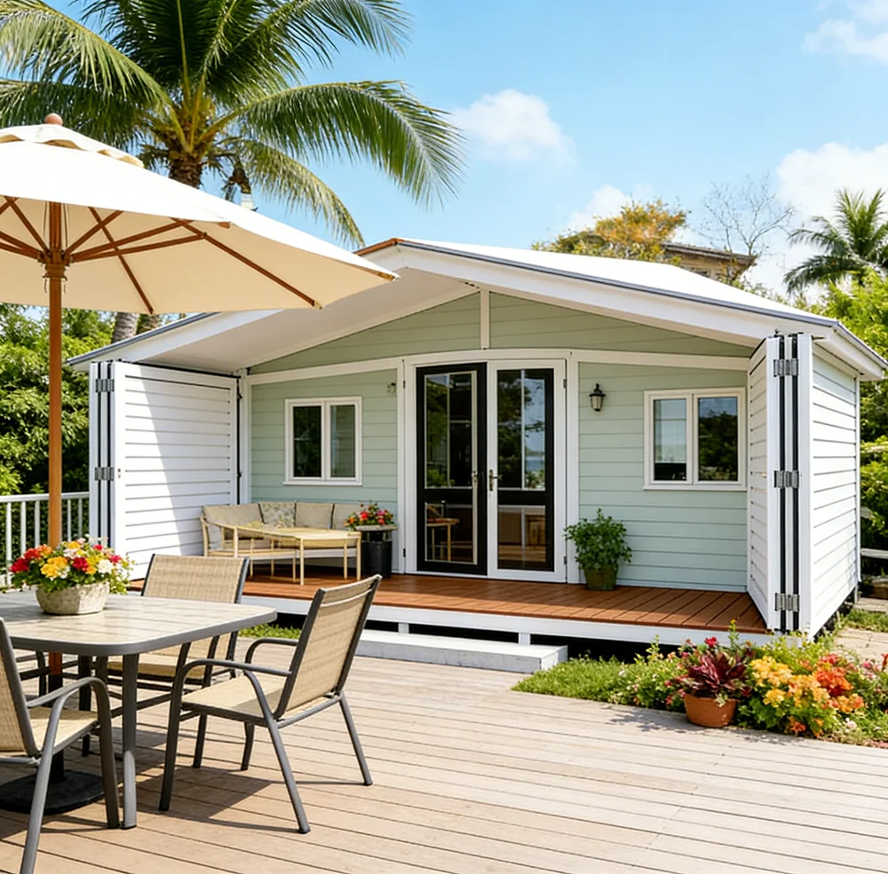 Modern Prefabricated Cabin with Energy Efficient Insulation for Year Round Comfort Living
