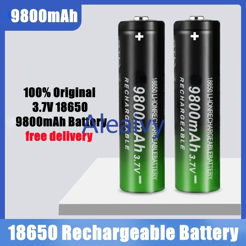 

New Fast Charging 18650 Battery High Quality 9800mah 3.7V 18650 Li Ion Battery Flashlight Charging Batteries + Free Delivery