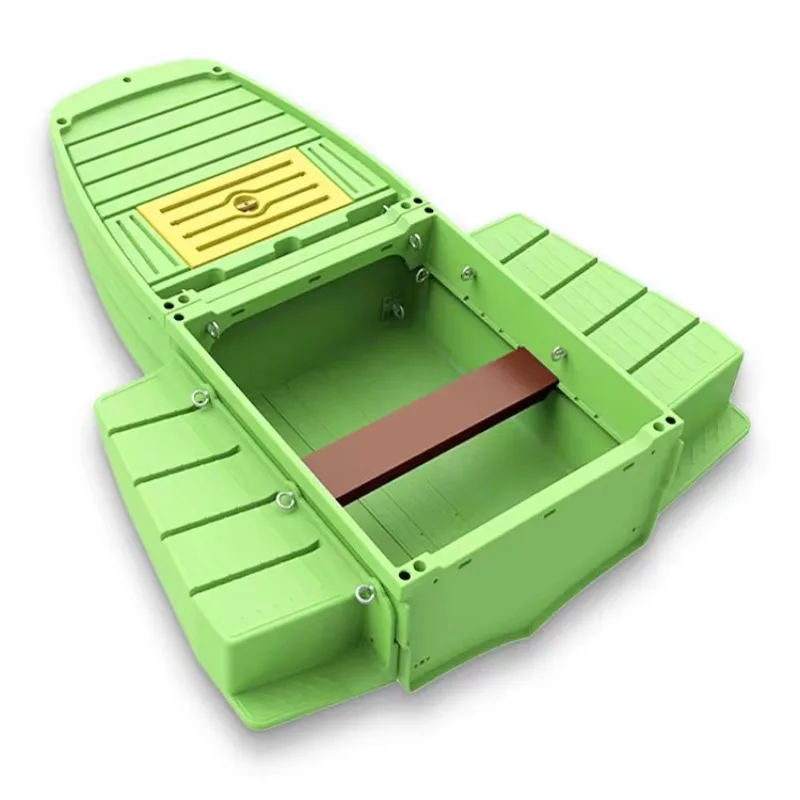 

Small commercial folding bait boat, used plastic aluminum fiberglass