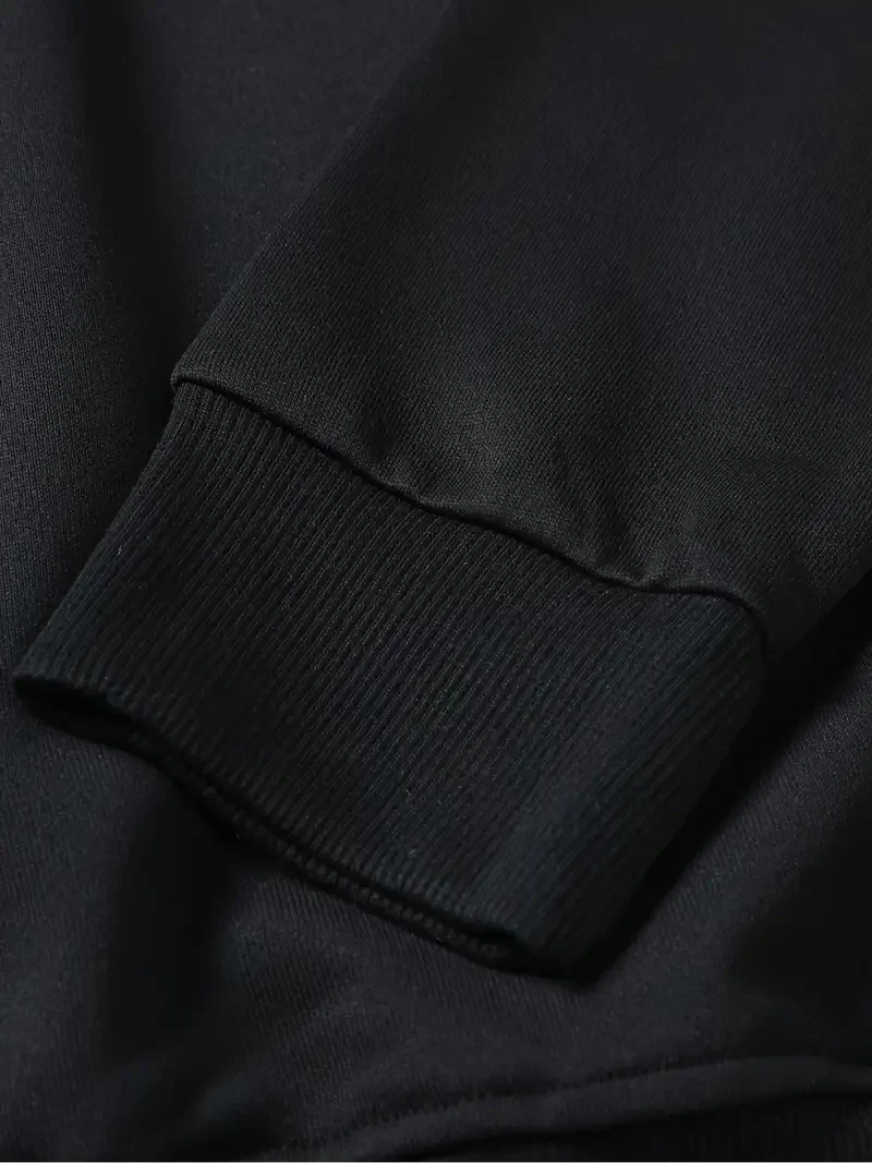 سويت شيرت عصري مطبوع برقبة دائرية وأكمام طويلة، تدريب رياضي عصري، بلوزة رجالية غير رسمية في الهواء الطلق، شجرة عيد الميلاد #3