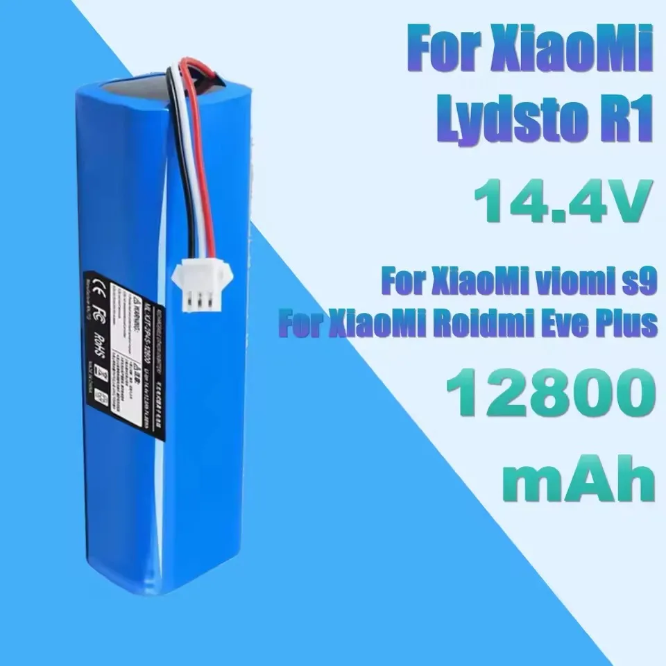 14.8V 5200mAh H18650CH-4S2P Robot Battery For Xiaomi Lydsto R1 Pro HD-STYTJ-W03 S1 YM-S1-W03 G2 Robotic Vacuum Cleaner