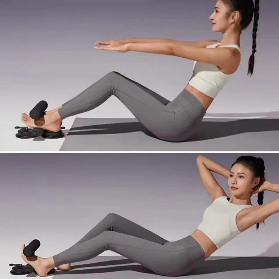 Sit-up Assistant Bar with Resistance Band Indoor Abdominal Core Training Sit-up Foot Holder with Dual Suction Cups Home Gym Exer image 5