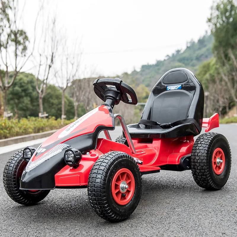 Children's electric four wheeled go kart can be ridden by men and women, remote-controlled car, inflatable wheel, motorcycle