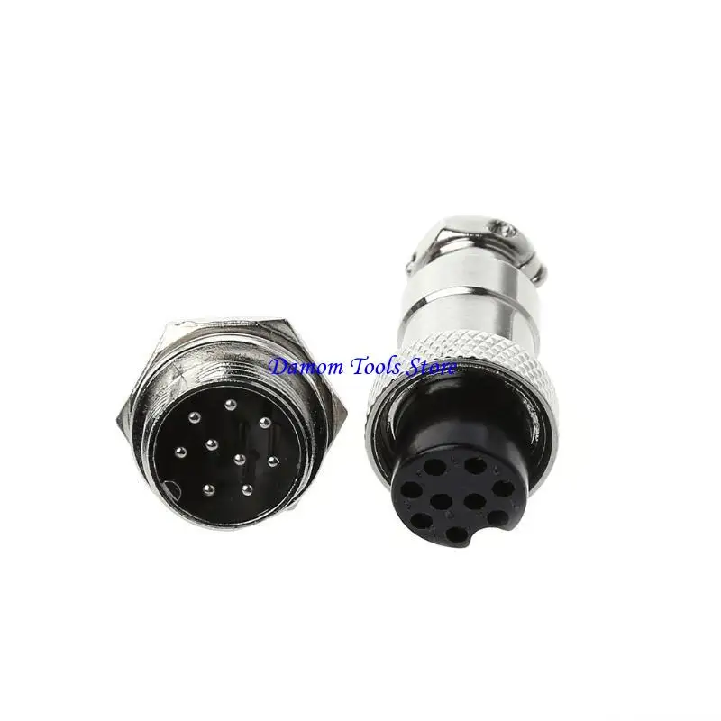 57BE Aviation Plug Male & Female Wire Panel Metal Connector 16mm 2/3/4/5/6/8/9 Pin