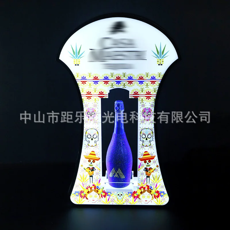 

Bar luminous seat ktv spade a champagne king seat led red wine base foreign wine display stand laser seat