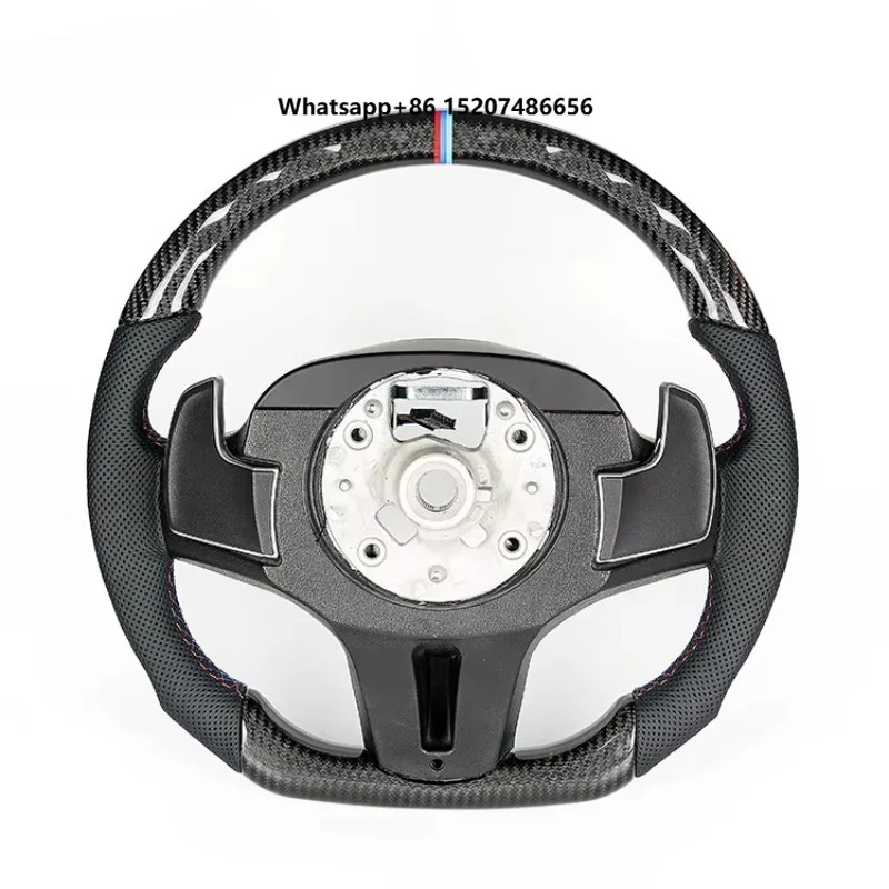 Sports Carbon Fiber Leather Car Steering Wheel for F30 F34 F35 F10 F15 F36 F20 F22 F25 F32 F80 F86 G Chassis