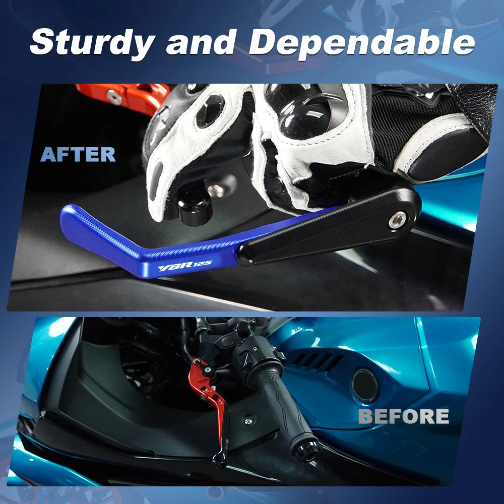 Motorcycle Lever Guards Brake Clutch For YAMAHA FZ16 Fazer FZR 600 TRX 850 SR 500 SCR 950 DT 125 TW WR 125 Universal 7/8