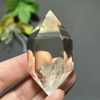Natural High-Quality Citrine Double-Pointed Energy Bar Healing Aura Mineral Crystal Wealth Family Garden Decoration Gift