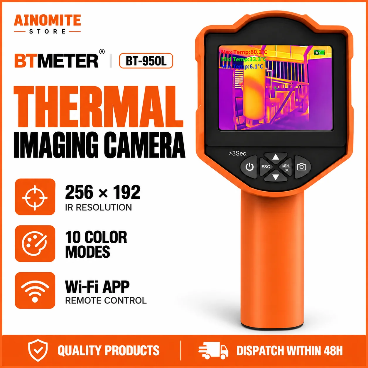 Nf 521 Thermal Imaging Camera - 256x192 Termal Görüntüleme Kamerası 25Hz 3,5