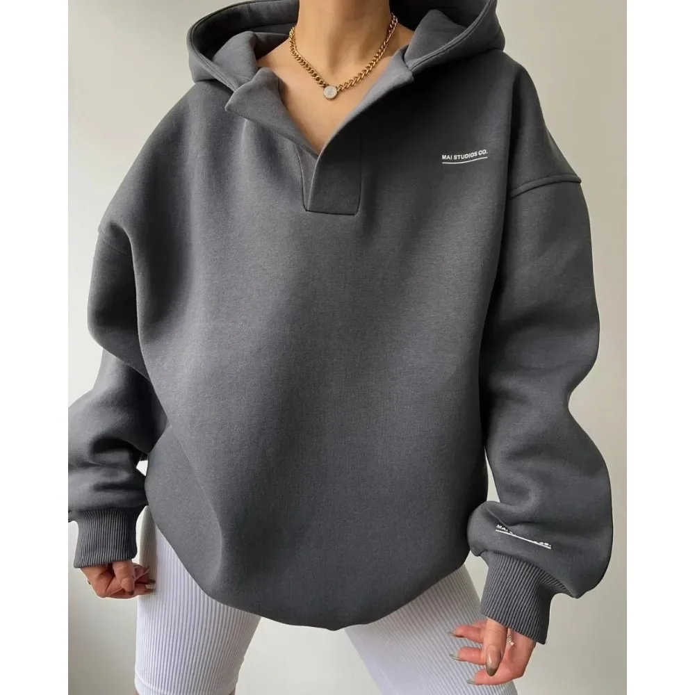 Zekye Autumn Womens Hoodie Cute Clothes Letter Y2k Graphic Hoodie Long Sleeve Women's Clothing From Turkey Women's Hoody