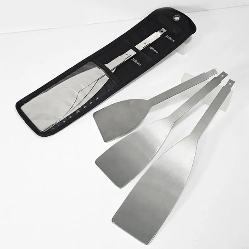 

3Pcs Professional Grades Auto Windshield Sealant Removal Cutter Stainless Steel Construction Urethane Cutting Cutter Set M4YD