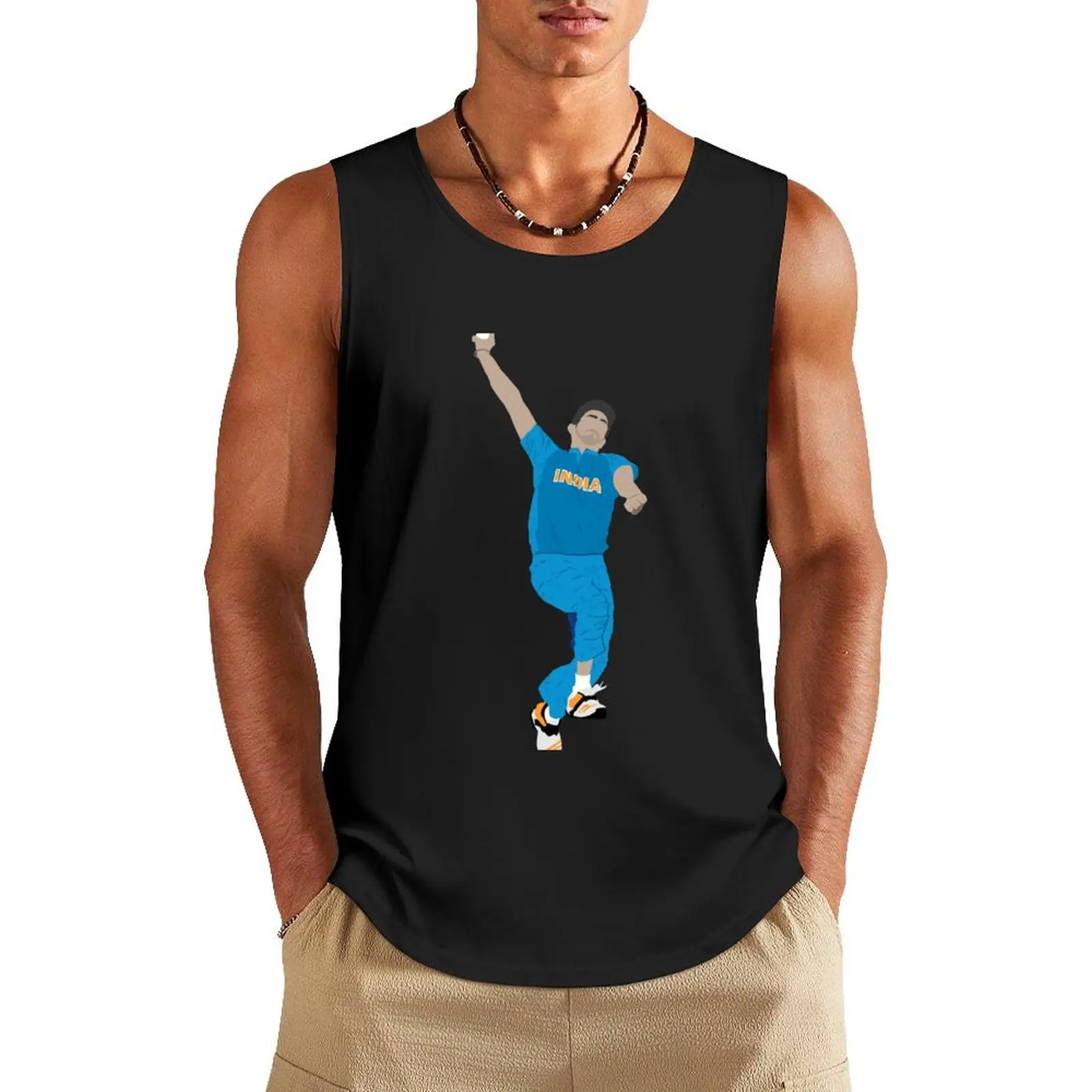 

Jasprit Bumrah Tank Top gym clothes men Men's gym t-shirt