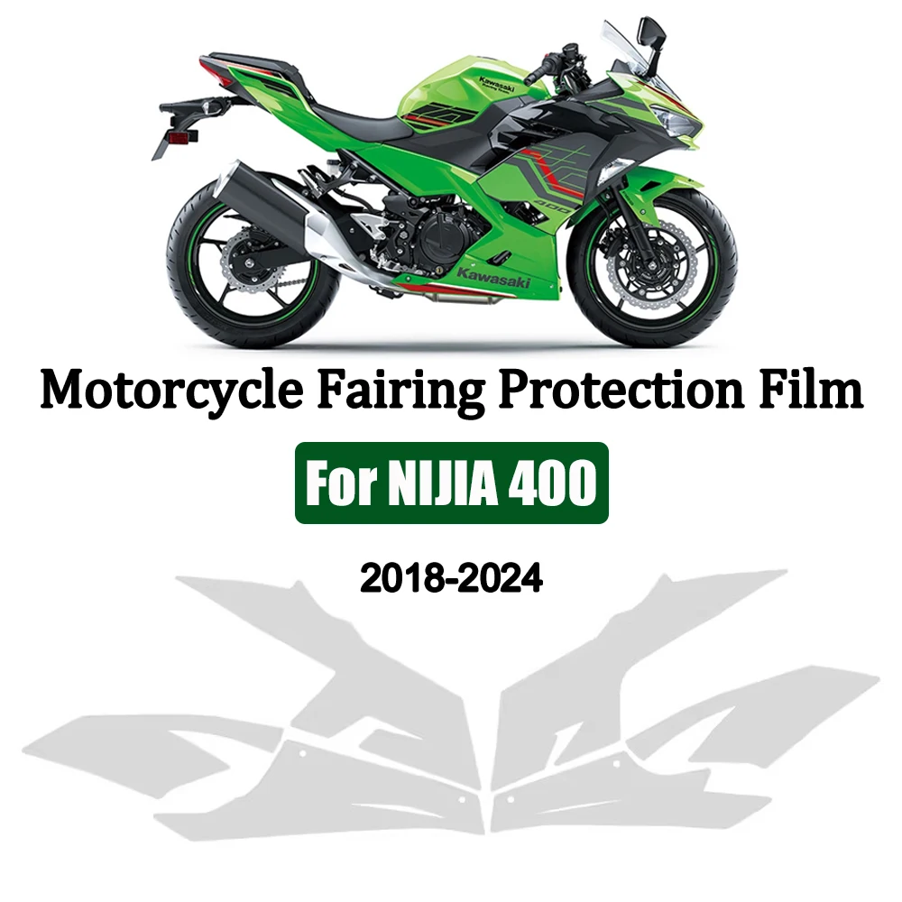 

Защитная пленка из ТПУ для мотоцикла Kawasaki NIJIA 400, аксессуары для защиты от царапин, обтекатель для покраски тела, подходит для зимнего сезона 400