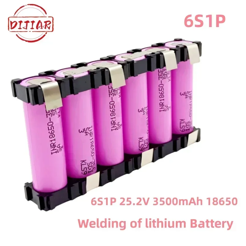 2S1P 3S2P 4S1P~5S2P 6S2P 18650-35E battery pack custom 18650-35E battery welding 3500mAh / 7000mah battery pack 7.4V to 25.2v