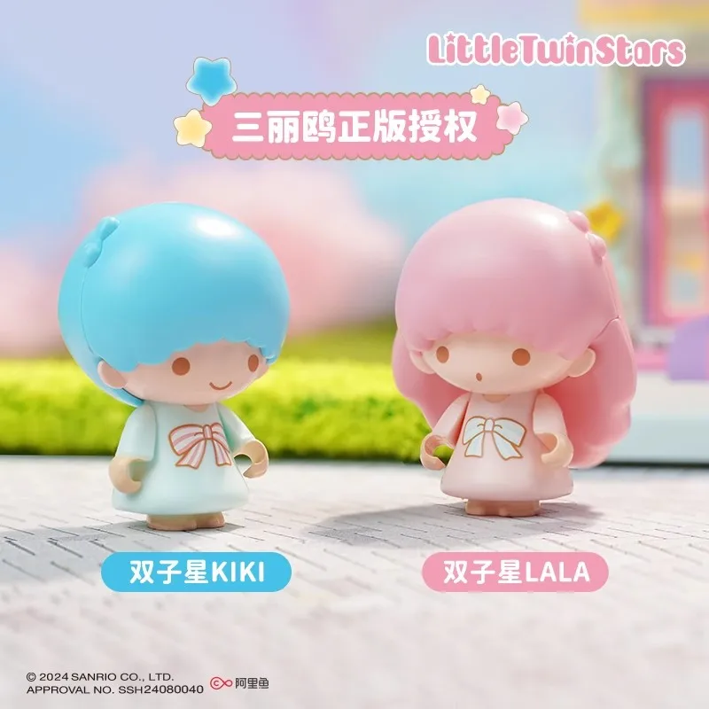 MIniverse Toys Little Twin Stars Pochacco Hello Kitty Melody Keeppley Sanrio Street View Series Anime Figure Child Gift Toy