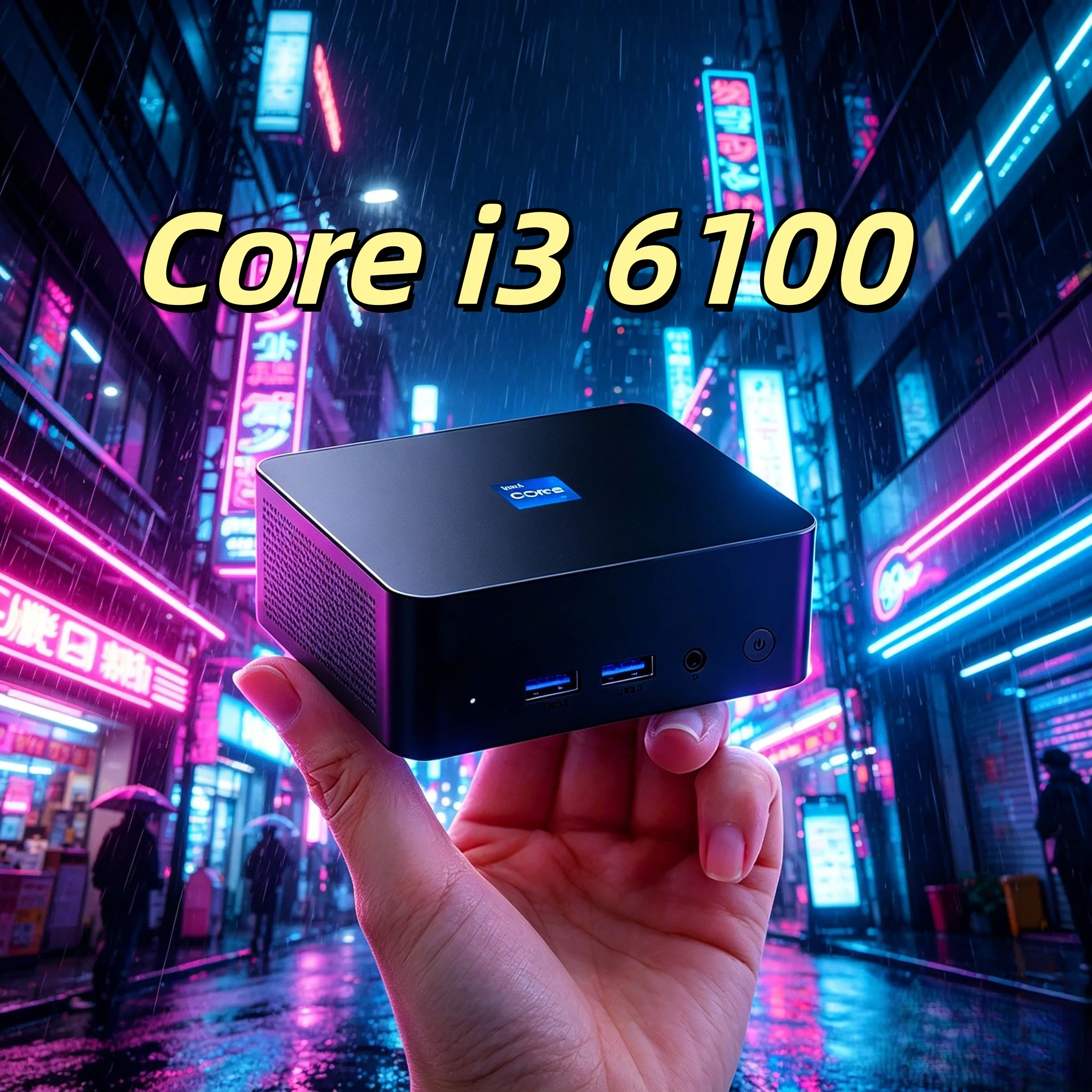 

Laptop New Portable Mini PC, Intel I3 6100 Optional Processors, Windows 11 Desktop 32GB RAM, 1TB 2TB SSD Storage, Type C