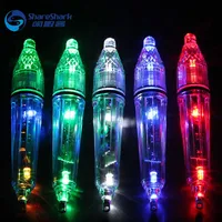 LED Deep Drop Flash Night Fishing Light Squid Lure Underwater Deep Sea Fishing Lure Lamp with Battery Fishing Tools